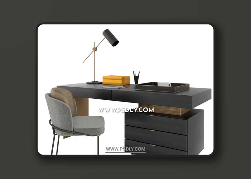 Office Minotti Carson 3D model