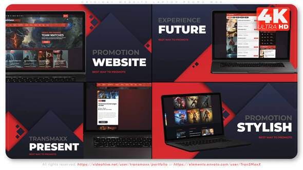 Videohive Original Website Laptop Promo W08 33560277