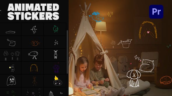 Videohive - Cartoon Lyric Stroke Animations | Premiere Pro MOGTR - 33434599