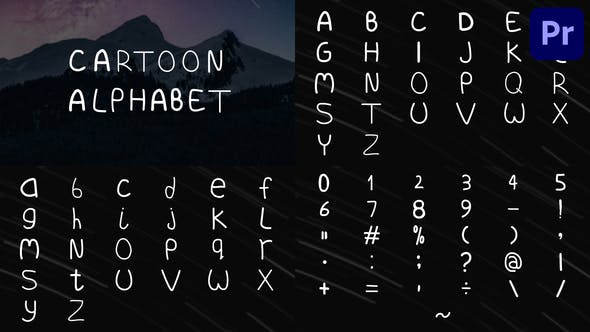 Videohive - Cartoon Alphabet | Premiere Pro MOGRT - 33481839