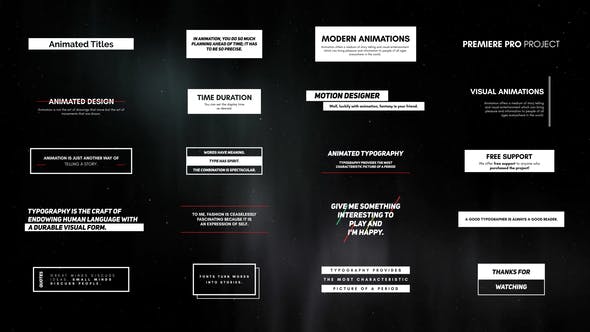 Videohive - Typographic Elements - for Premiere Pro | Essential Graphics - 22709580