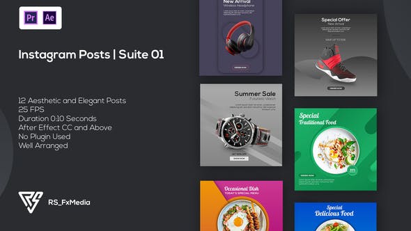Videohive - Instagram Posts | Suite 01 | MOGRT - 33431223