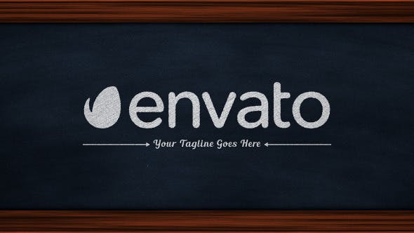 Videohive Logo On Chalkboard 10961220