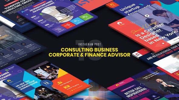 Videohive Consulting Business Corporate & Finance Advisor Instagram Post 33421987