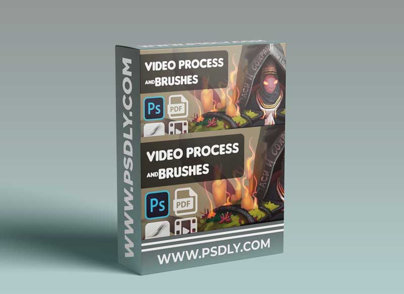 RENDERING CHARACTER. VIDEO. BRUSHES. PDF TUTORIAL.