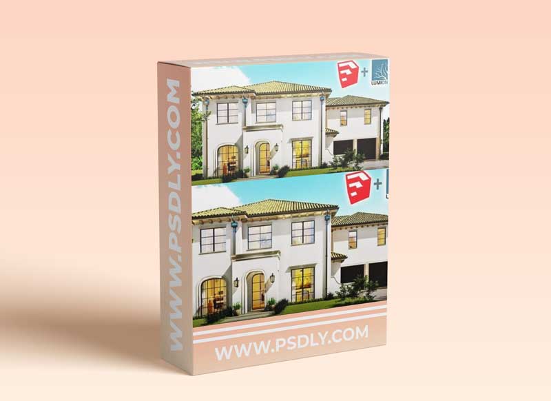 SketchUp 2D to 3D - Spanish Architecture