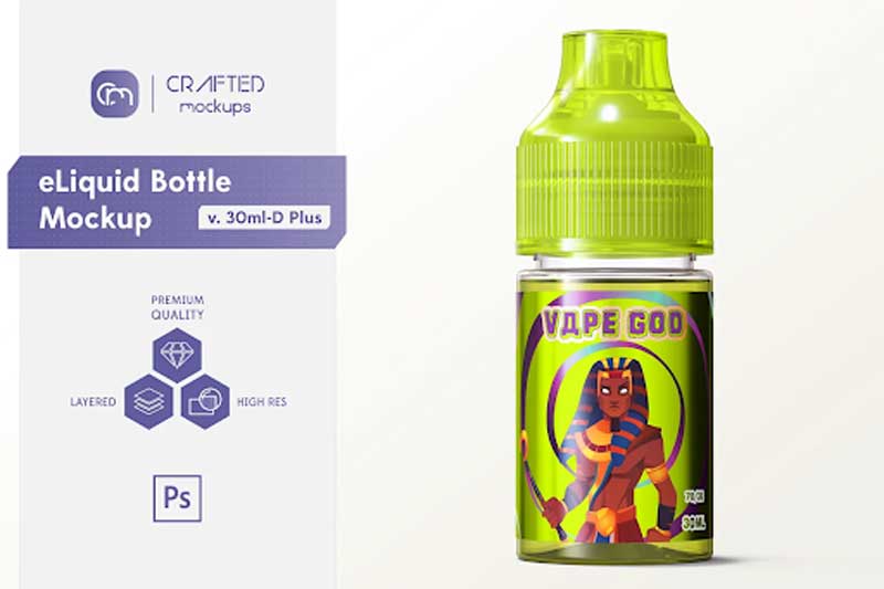 CreativeMarket - eLiquid Bottle Mockup v. 30ml-D Plus 6132307