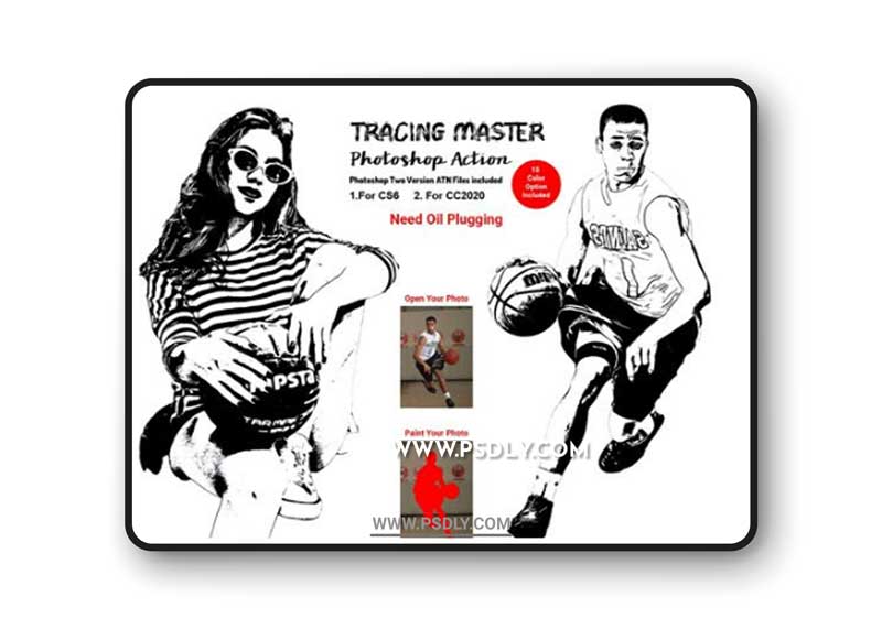 Tracing Master Action for Photoshop