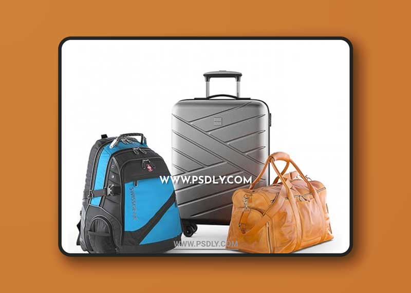 Travel bag set 3D Model