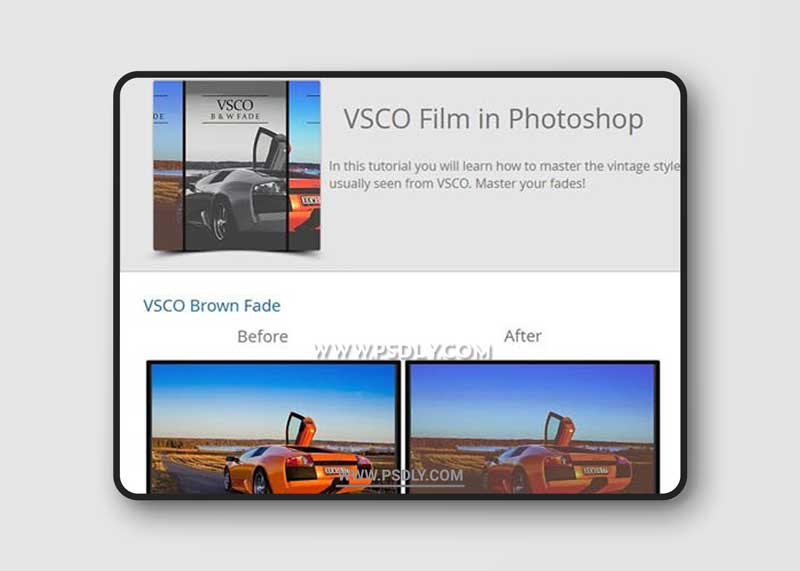 VSCO Film Actions for Photoshop