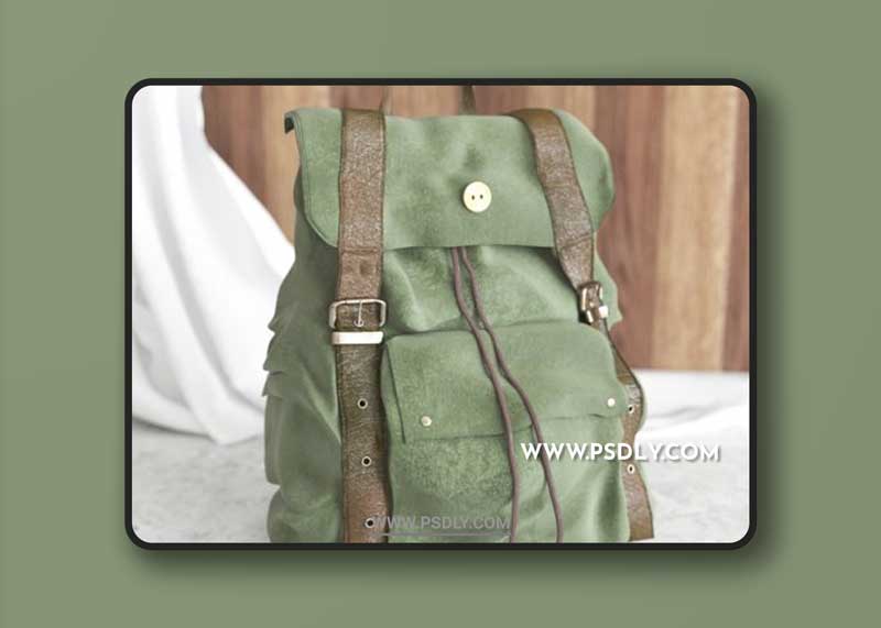 Vintage Backpack 3D Model