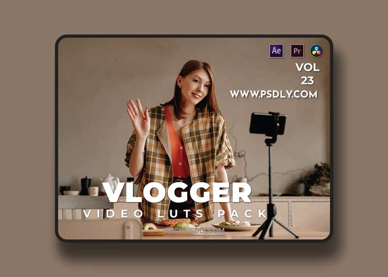 Vlogger Pack Video LUTs Vol.23