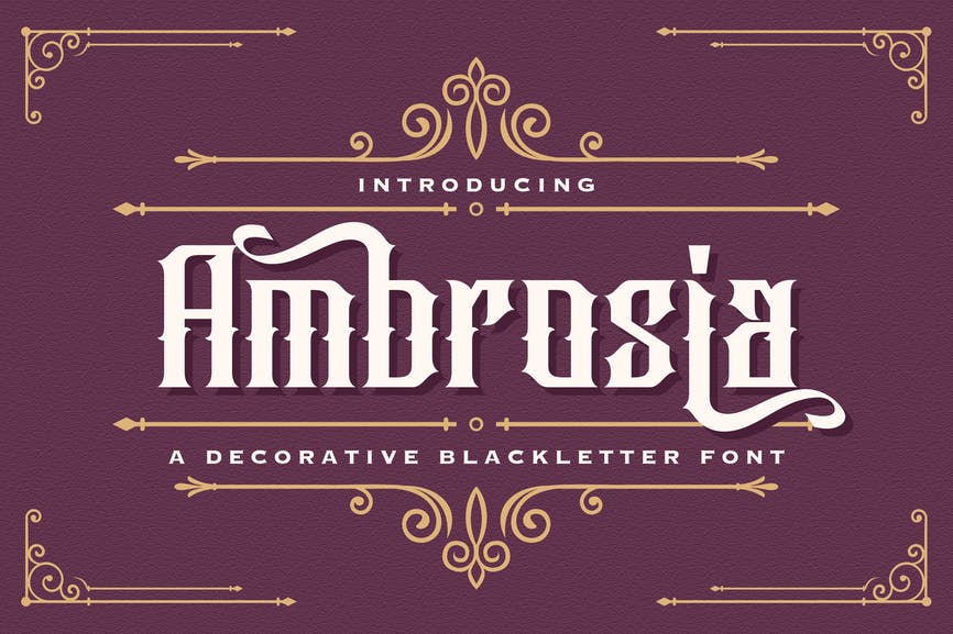 Ambrosia - Blackletter Font