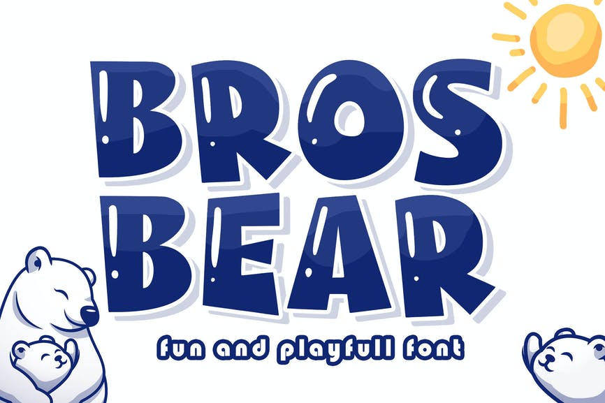 Bros Bear Friendly Logo Font
