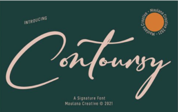 Contoursy Signature Font
