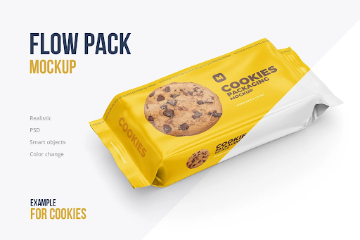 CreativeMarket - Flow Pack Cookies Mockup 4583812