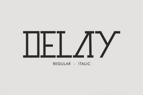 Delay Font
