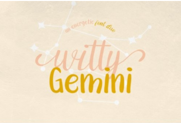 Witty Gemini Duo Font