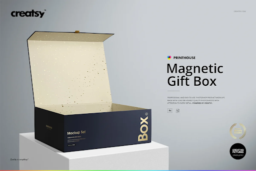 CreativeMarket - Magnetic Gift Box Mockup Set 3901021