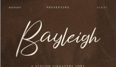 Bayleigh – Stylish Signature Font