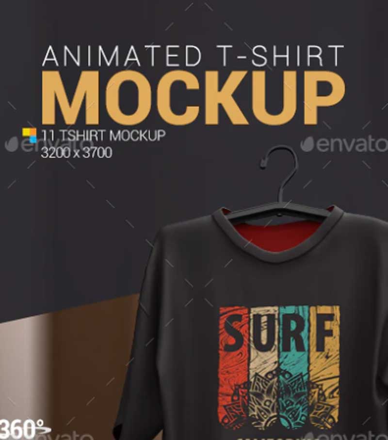 GraphicRiver - Animated T-Shirt Mockup 23833740