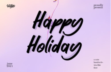 Happy Holiday Font