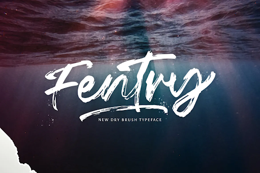 Fentry - Textured Brush Font JFL6TV9