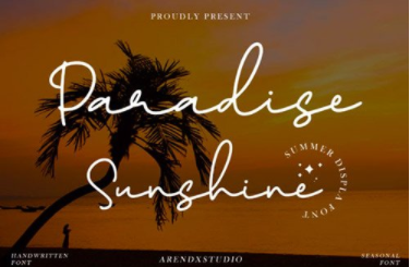 Paradise Sunshine Font