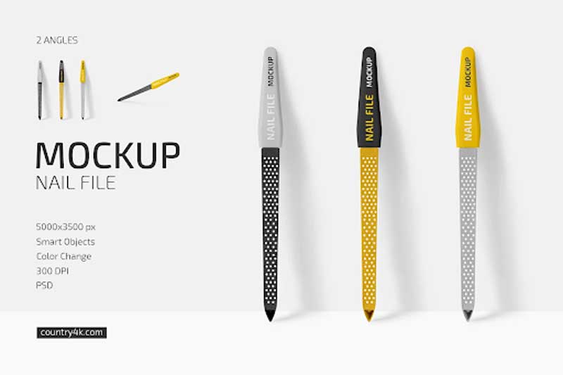 CreativeMarket - Nail File Mockup Set 6324172