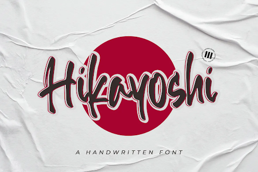 Hikayoshi - An Inky Handwritten Font D43VRWS