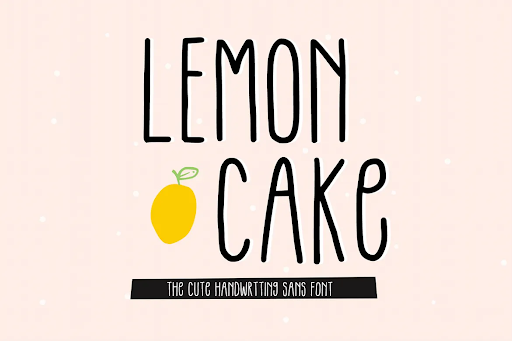 Lemon Cake - The Cute Handwriting Sans Font CCV7HZ5
