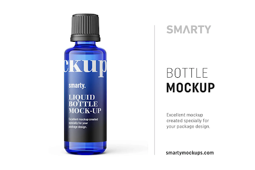 CreativeMarket - Essential oil bottle mockup 50ml 4824573