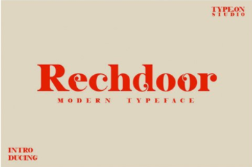 Rechdoor Font