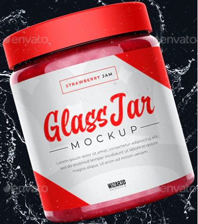 GraphicRiver - Glass Jar Mockup 27672560