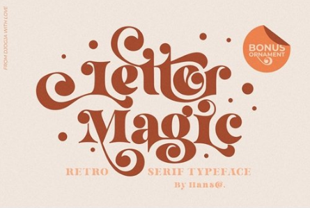CreativeMarket - Letter Magic - Retro Serif Font 6293692