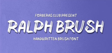 Ralph Brushes Font