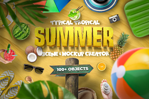 CreativeMarket - Summer Scene and Mockup Creator 6417911