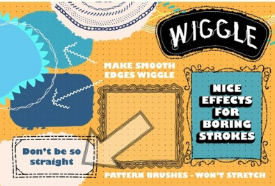 Wiggle Illustrator Vector Brushes