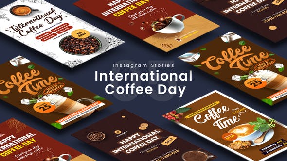 Videohive International Coffee Day Instagram Stories 33611828
