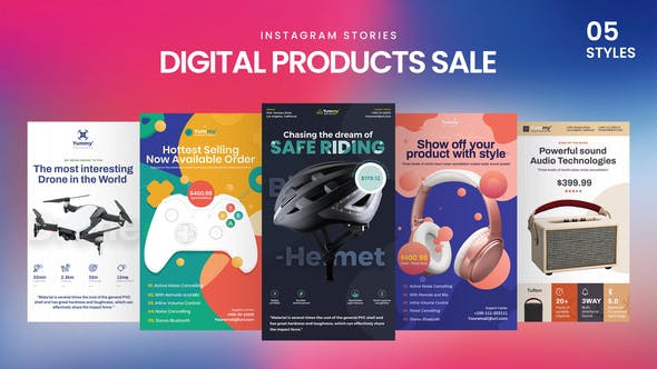 Videohive Digital Products Sale Instagram Stories 33624898