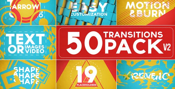 Videohive 50 Transitions Pack with Opener 5243183