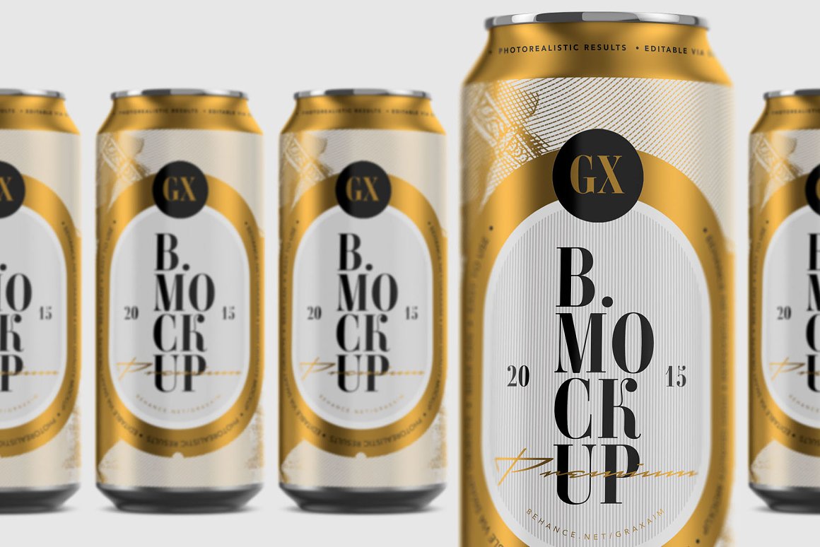 CreativeMarket - Beer/Soda Can Mockup - Larger 4928128