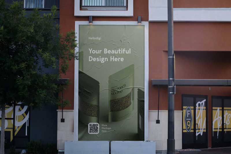 Street Banner Mockup 8XNTZJZ