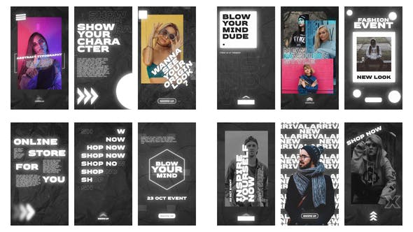 Videohive Abstract Instagram Pack 33872358