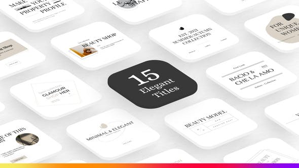 Videohive 15 Elegant Beauty Titles 33616835