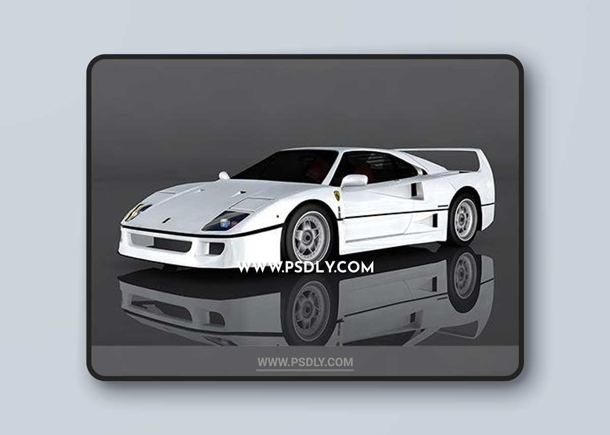 1987 Ferrari F40 3D Model o93224