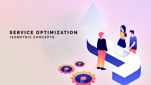 Videohive Service optimization - Isometric Concept 33962923