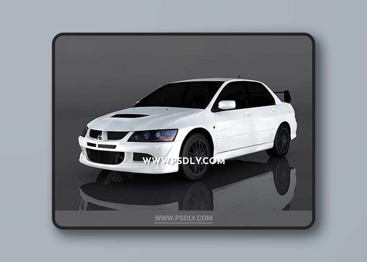 2004 Mitsubishi Lancer Evolution VIII 3d model Model o175677