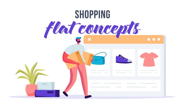 Videohive Shopping - Flat Concept 33639519