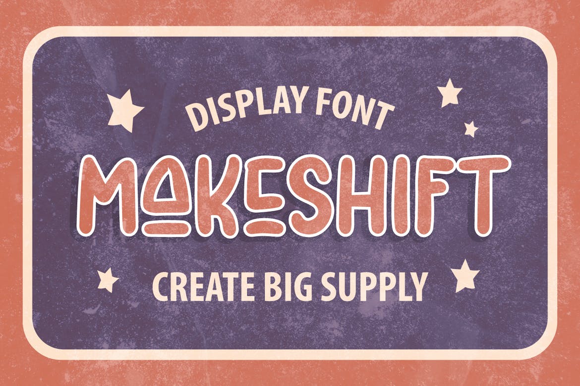Makeshift - Unique Display font